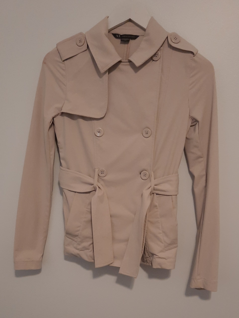 A/X Armani Exchange Light Beige Coat/Jacket Size XS
